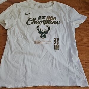 Nike 2X NBA Champions White T-Shirt